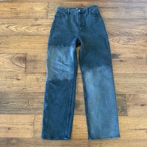 Hollister Ultra High-Rise Dad Jean, black, size 1R (W25 x L31)